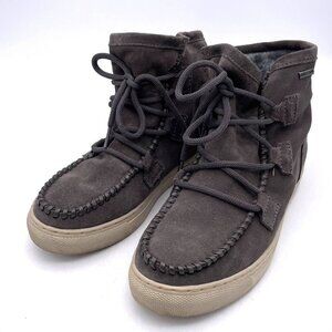 Cougar Fabiola Suede Boots Women's Waterproof Gray Size 6m Lace-Up